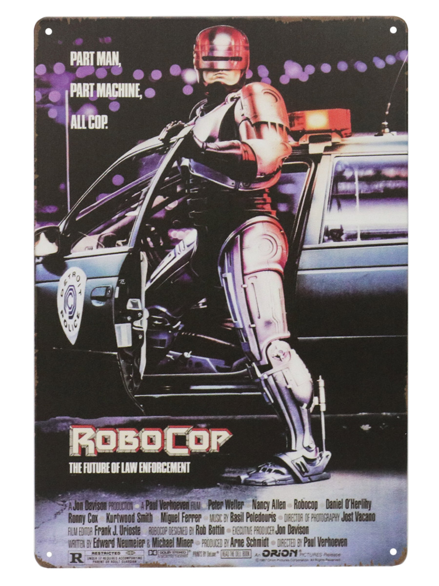 Табличка Robocop - фото 1 - rockbunker.ru