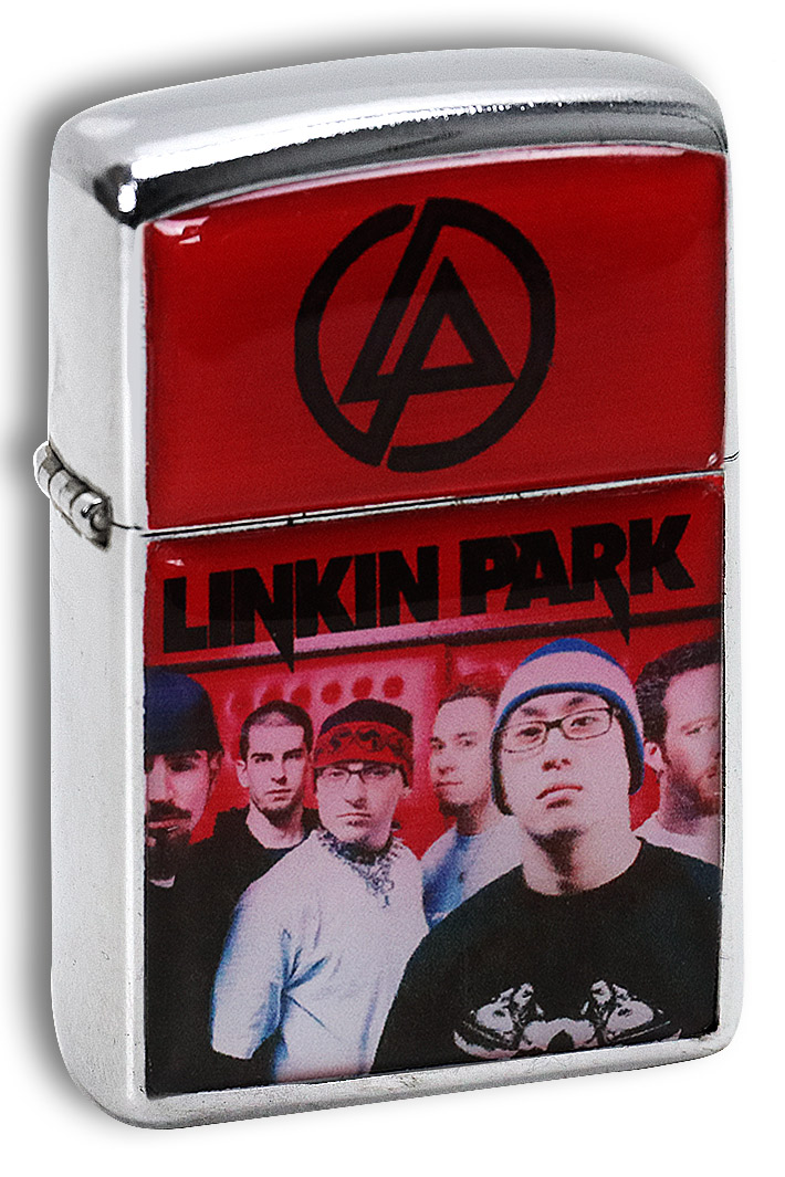 Зажигалка RockMerch Linkin Park с группой - фото 1 - rockbunker.ru