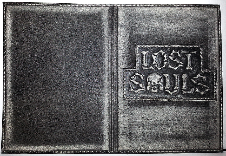 Обложка на паспорт Lost Souls кожаная - фото 1 - rockbunker.ru