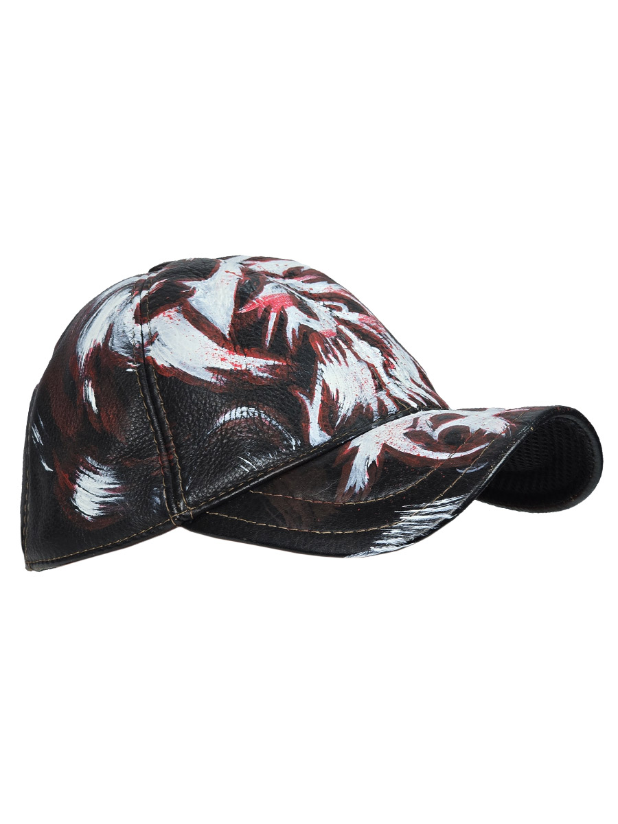 Кепка кастомная кожаная Blood - фото 1 - rockbunker.ru