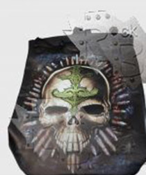 Торба Mystique Skull из кожзаменителя - фото 2 - rockbunker.ru