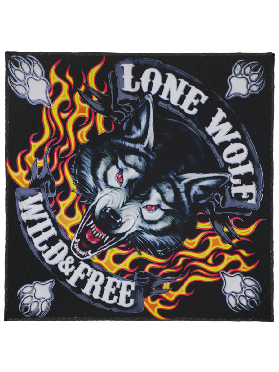 Бандана Lone Wolf Wild & Free - фото 1 - rockbunker.ru