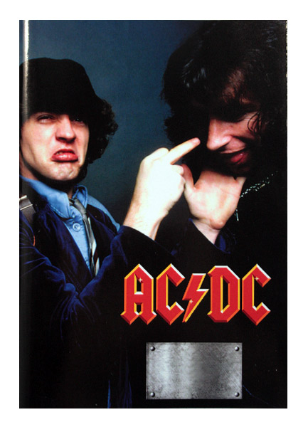 Тетрадь RockMerch AC DC - фото 1 - rockbunker.ru