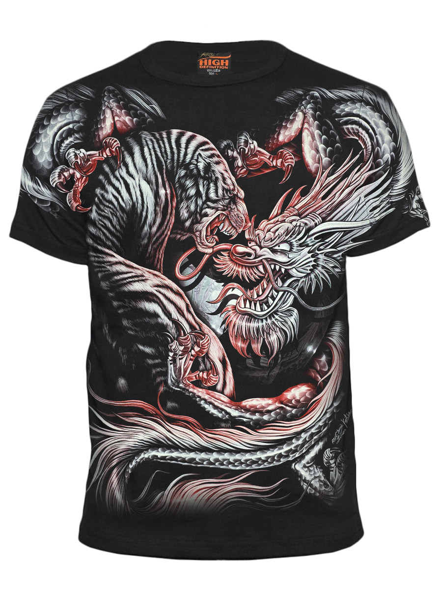 Футболка Rock Chang Дракон и Тигр - фото 1 - rockbunker.ru