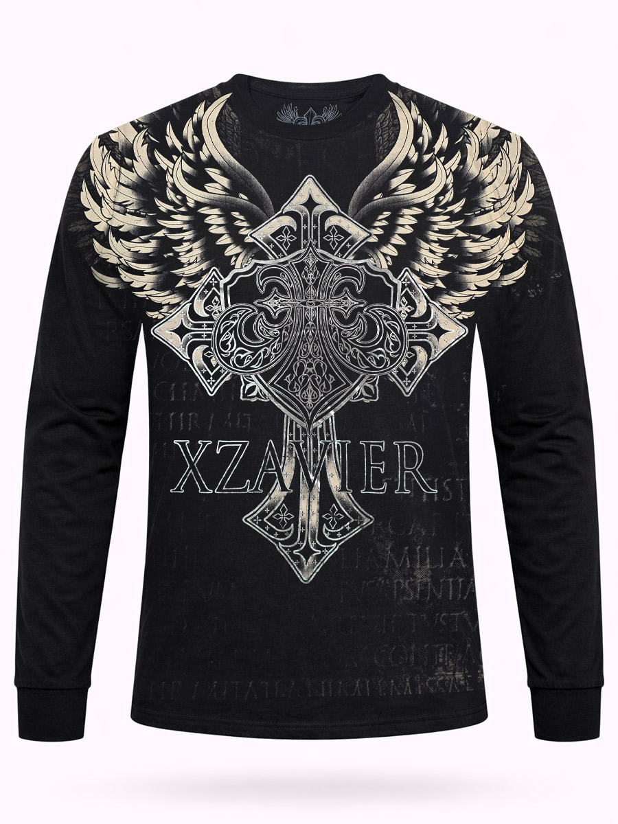 Футболка Xzavier с длинным рукавом Wings - фото 1 - rockbunker.ru