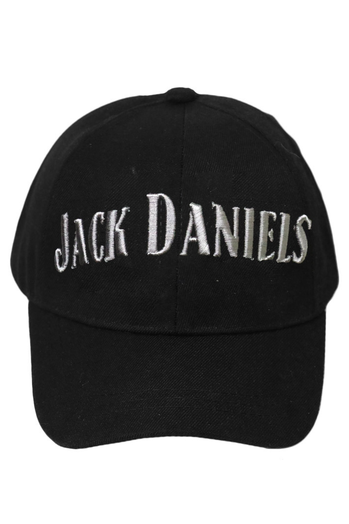 Бейсболка Jack Daniels с 3D вышивкой серая - фото 2 - rockbunker.ru