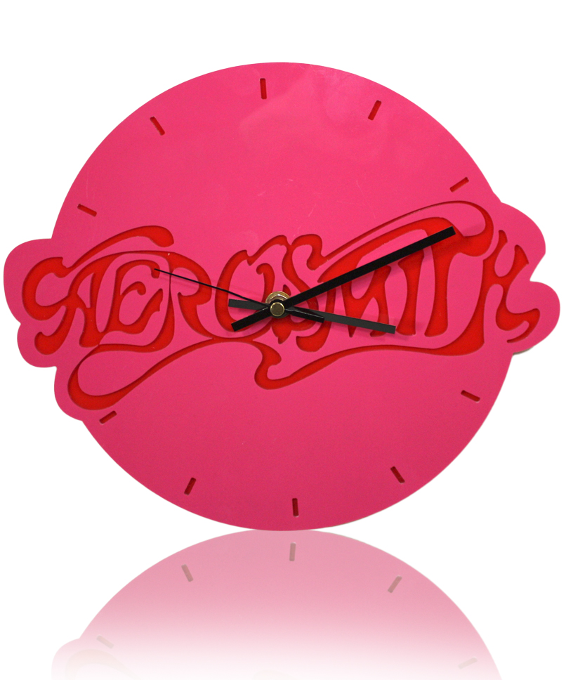 Часы настенные Aerosmith красные - фото 1 - rockbunker.ru