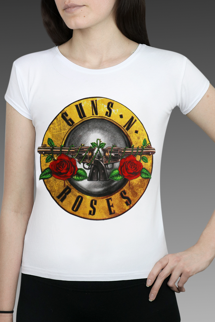 Футболка Rock Merch женская Guns N Roses - фото 1 - rockbunker.ru