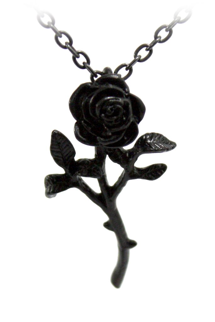 Кулон Alchemy Gothic P695 Romance Of the Black Rose - фото 1 - rockbunker.ru