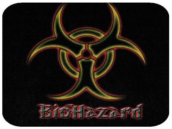 Коврик для мыши Biohazard - фото 1 - rockbunker.ru