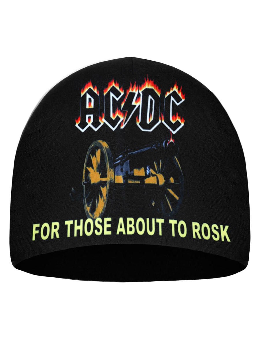 Шапка двухсторонняя AC DC - фото 1 - rockbunker.ru