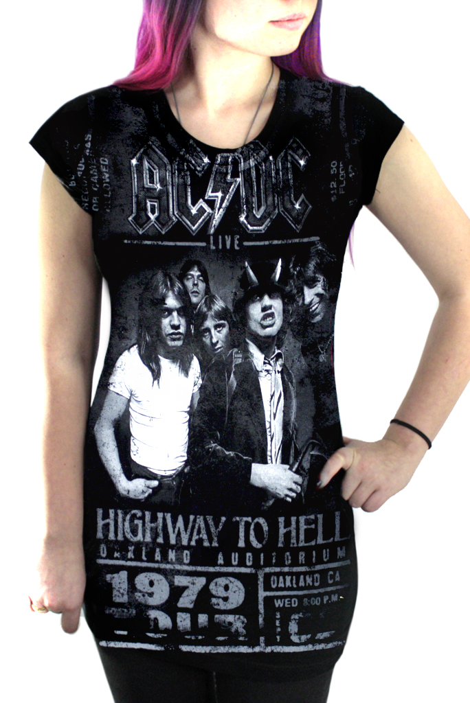 Туника AC DC Highway To Hell - фото 1 - rockbunker.ru