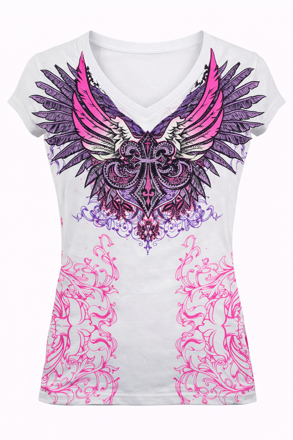 Футболка женская Xzavier AD249W-SE Winged Shield - фото 1 - rockbunker.ru