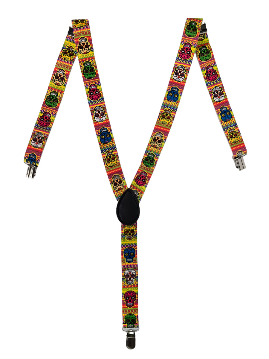 Подтяжки Детские Бразильские Черепа - фото 1 - rockbunker.ru