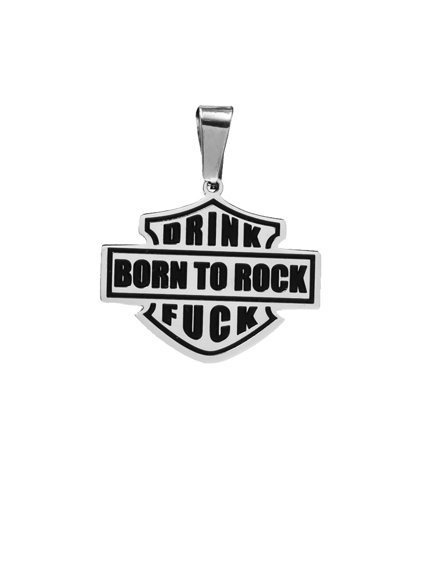Кулон Drink Fuck Born To Rock - фото 1 - rockbunker.ru