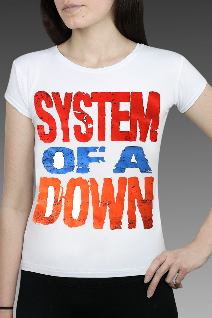 Футболка Rock Merch женская System of a Down - фото 1 - rockbunker.ru