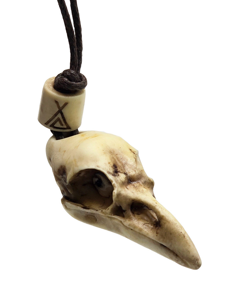 Кулон Череп Ворона - фото 1 - rockbunker.ru