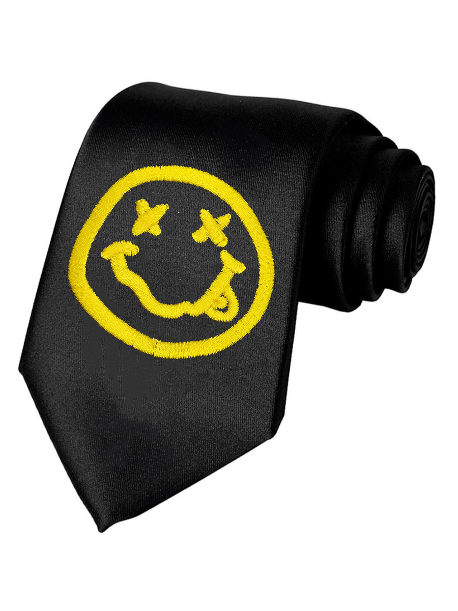 Галстук Nirvana - фото 1 - rockbunker.ru