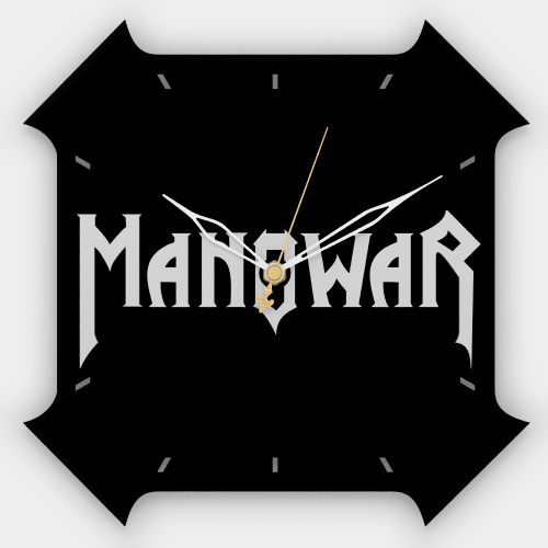 Часы настенные Manowar - фото 1 - rockbunker.ru