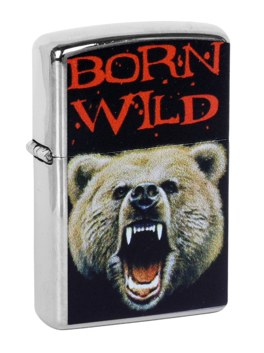 Зажигалка RockMerch с принтом Born Wild - фото 1 - rockbunker.ru