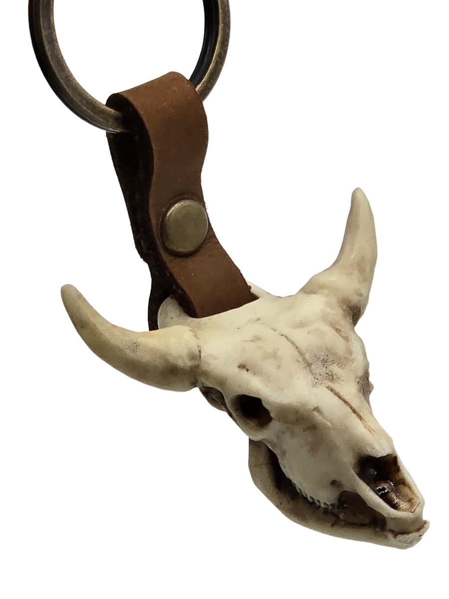 Брелок Череп Бизона - фото 1 - rockbunker.ru