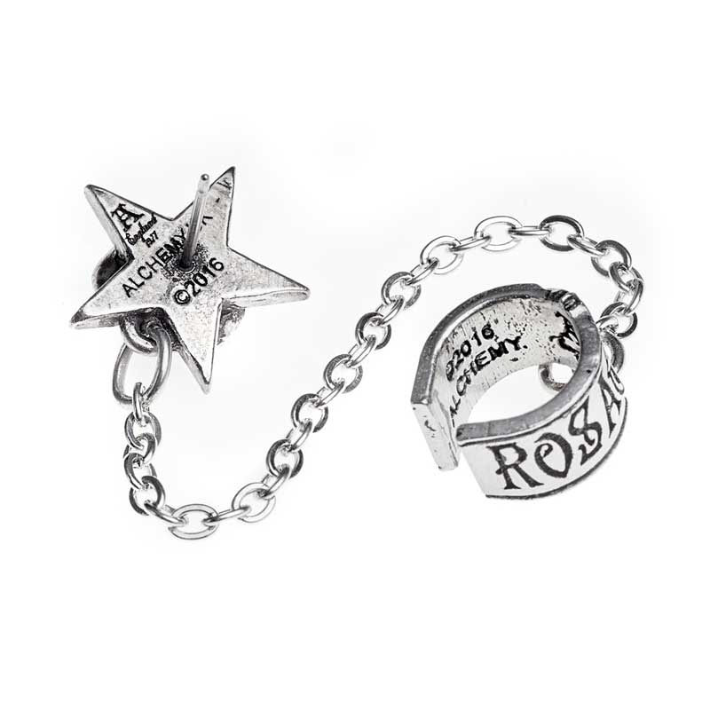 Серьга Alchemy Gothic E382 Rosa Nocta Ear Cuff - фото 2 - rockbunker.ru