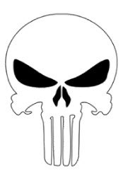 Наклейка-стикер Punisher - фото 1 - rockbunker.ru