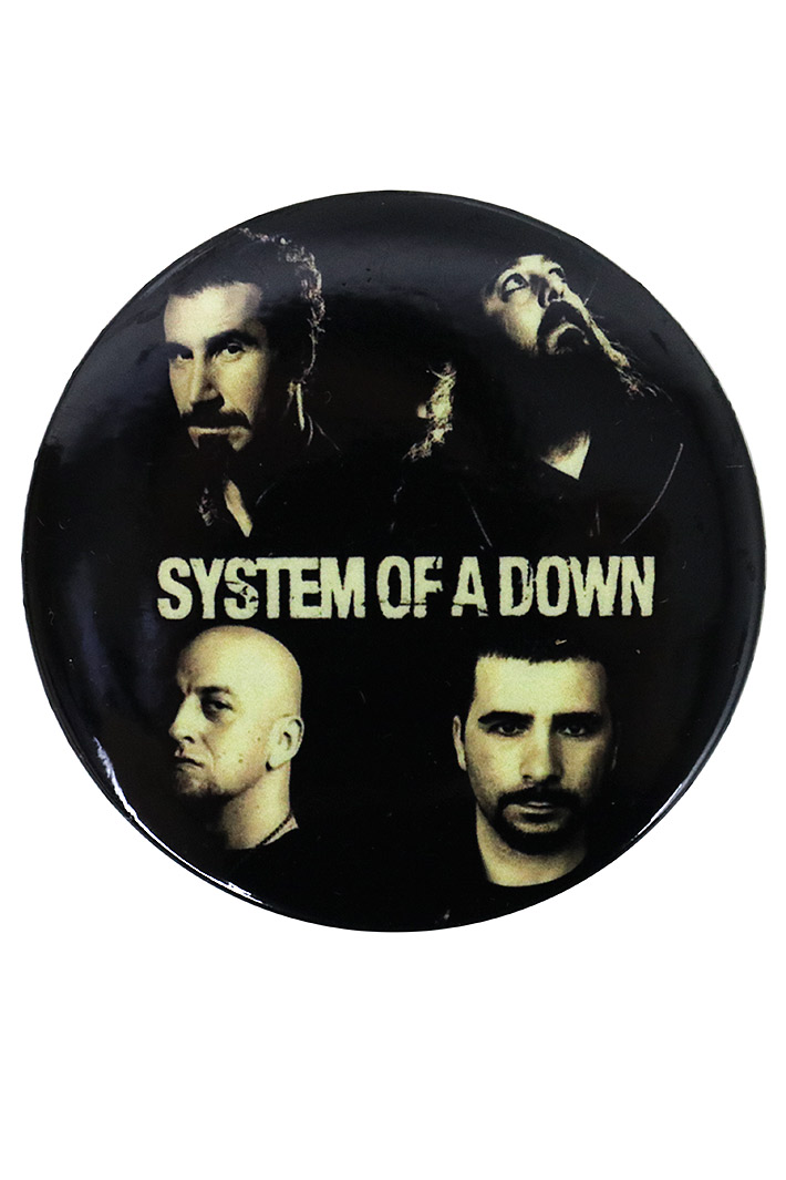 Значок RockMerch System of a Down - фото 1 - rockbunker.ru