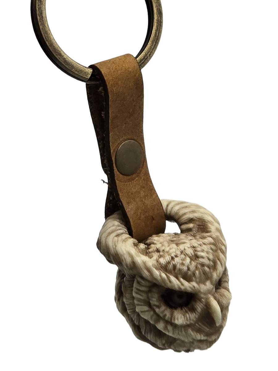 Брелок Голова Совы - фото 1 - rockbunker.ru