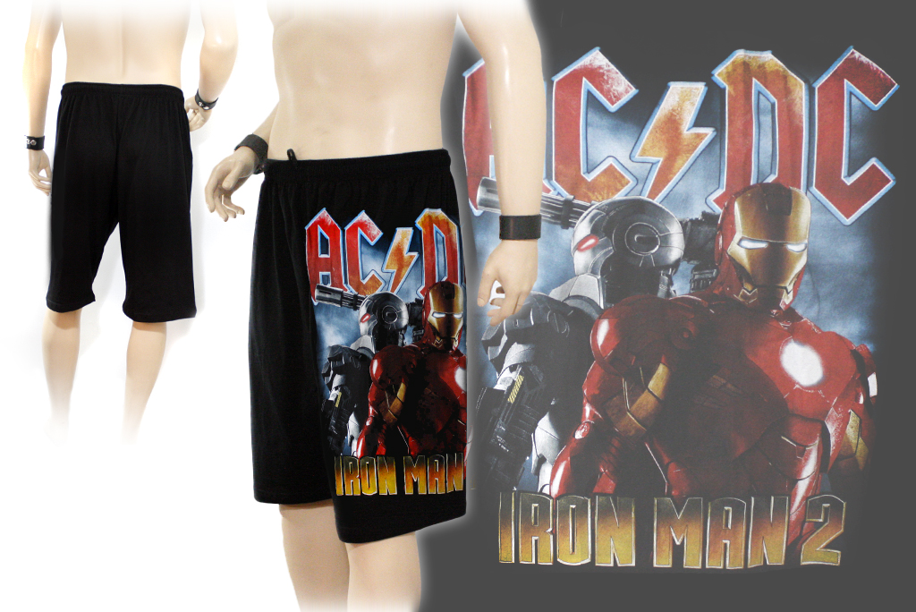 Шорты AC DC  Iron Man 2 - фото 2 - rockbunker.ru