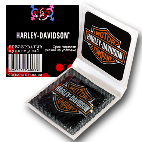 Презерватив RockMerch Harley-Davidson - фото 3 - rockbunker.ru