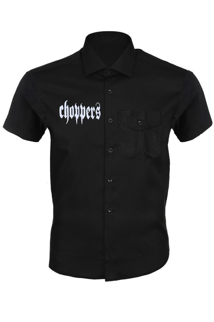 Рубашка Choppers с коротким рукавом - фото 1 - rockbunker.ru