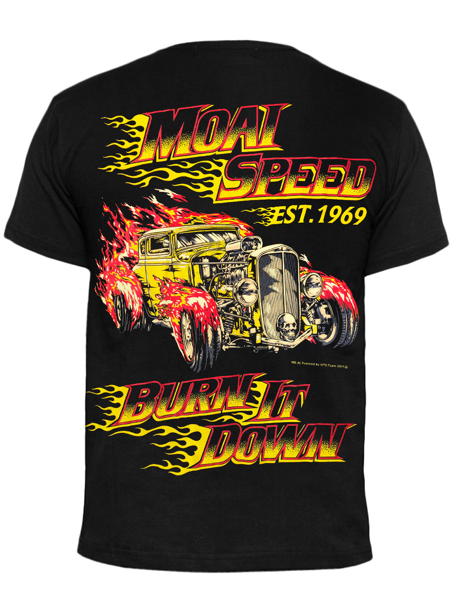 Футболка Moai Speed  Burn It Down - фото 1 - rockbunker.ru
