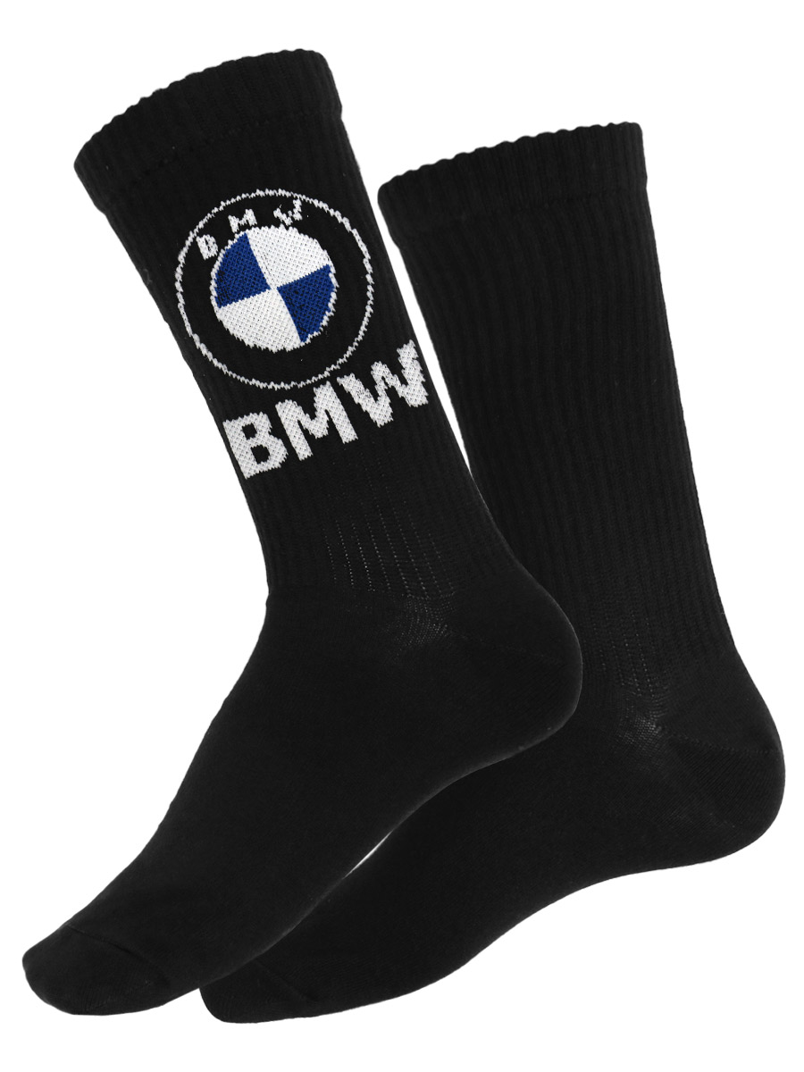 Носки BMW черные - фото 1 - rockbunker.ru