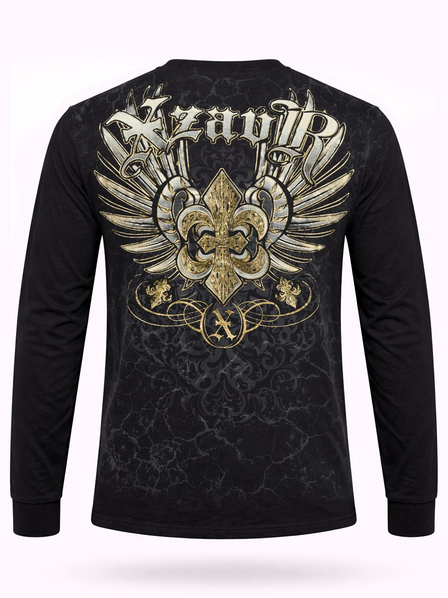 Футболка Xzavier с длинным рукавом Screaming Skulls - фото 2 - rockbunker.ru