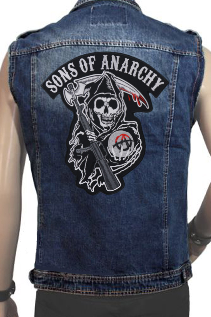 Нашивка с вышивкой Sons Of Anarchy - фото 2 - rockbunker.ru