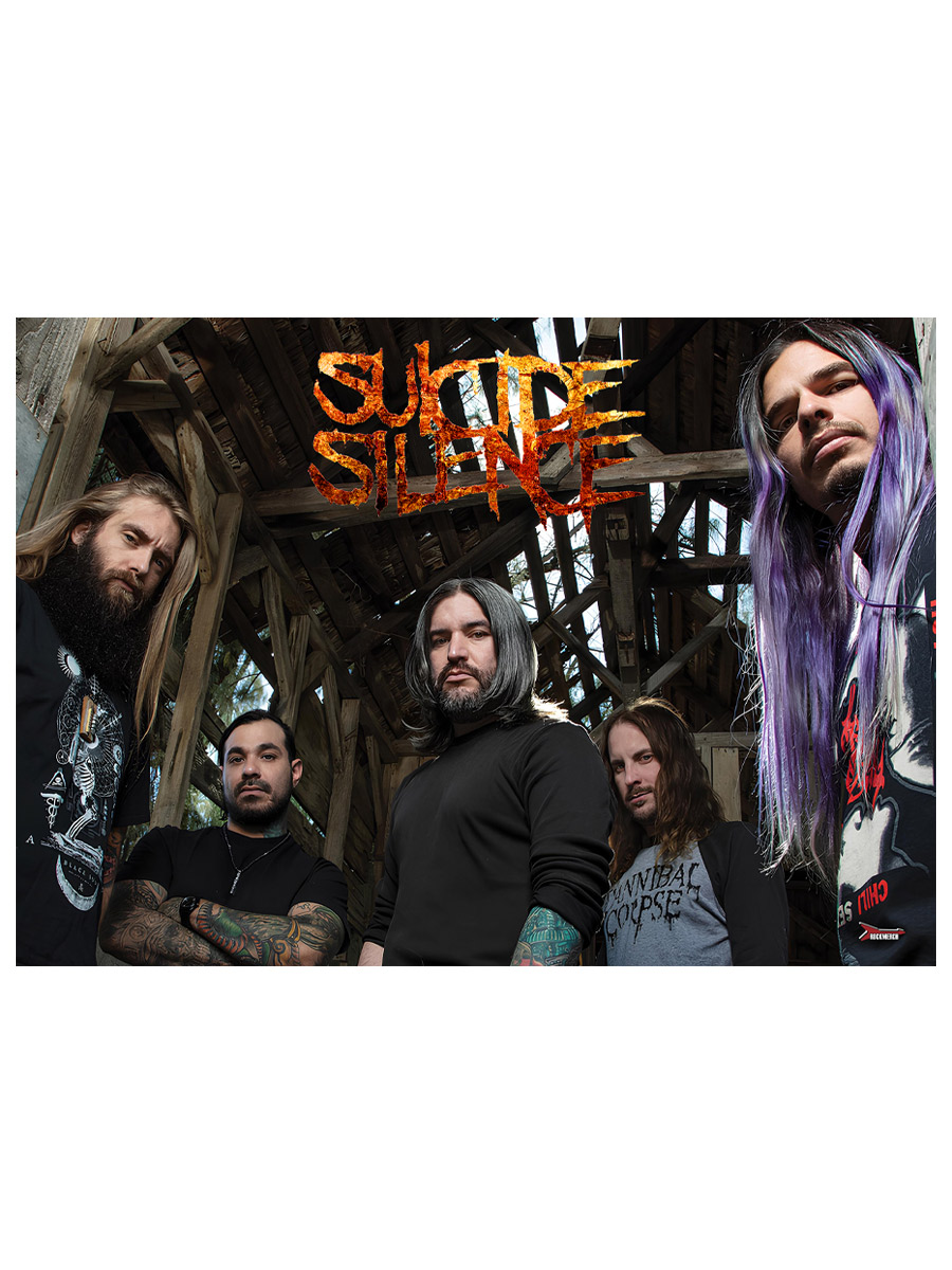 Плакат самоклеющийся на стену  Suicide Silence - фото 2 - rockbunker.ru