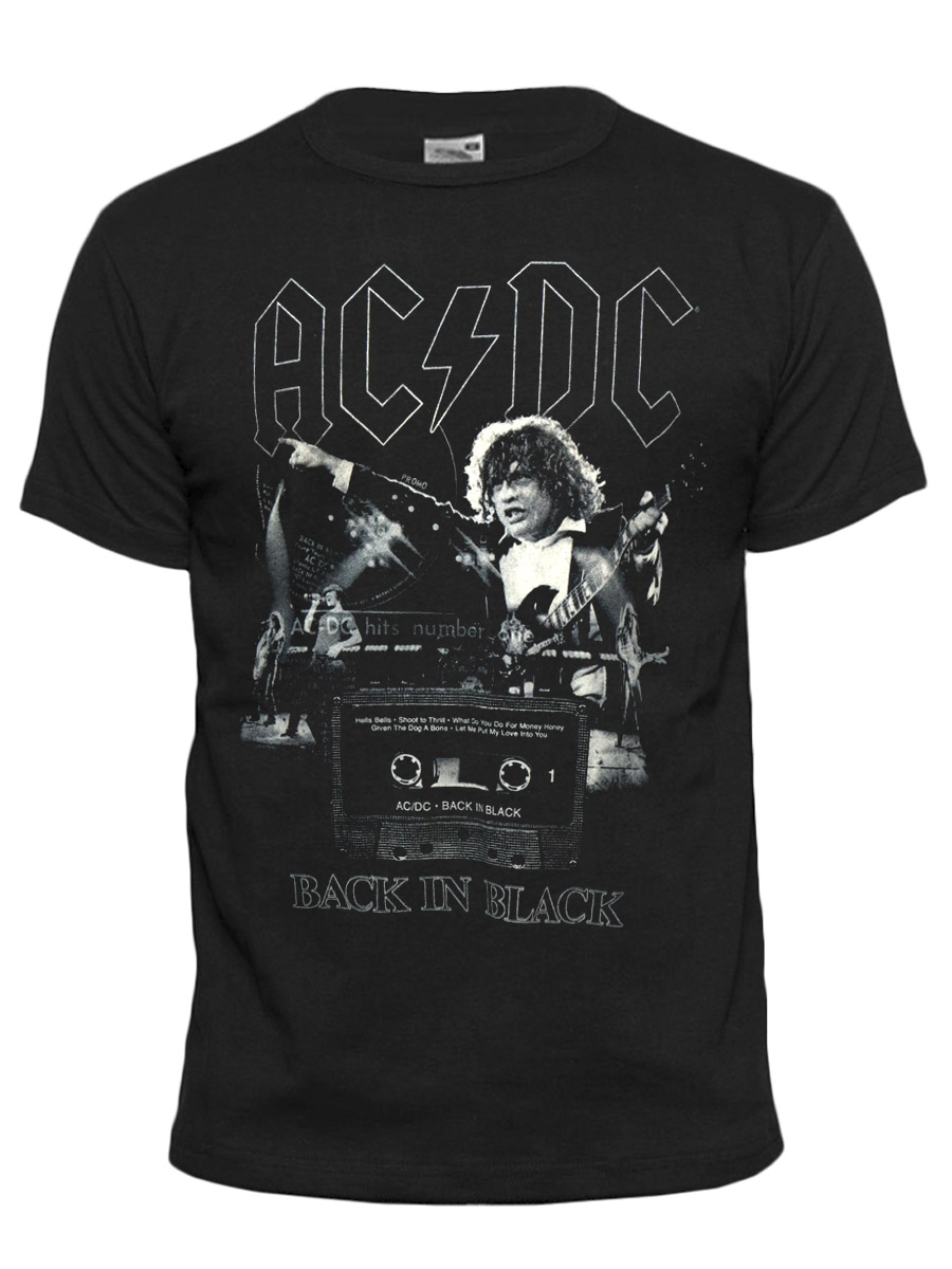 Футболка AC DC Back in Black - фото 1 - rockbunker.ru