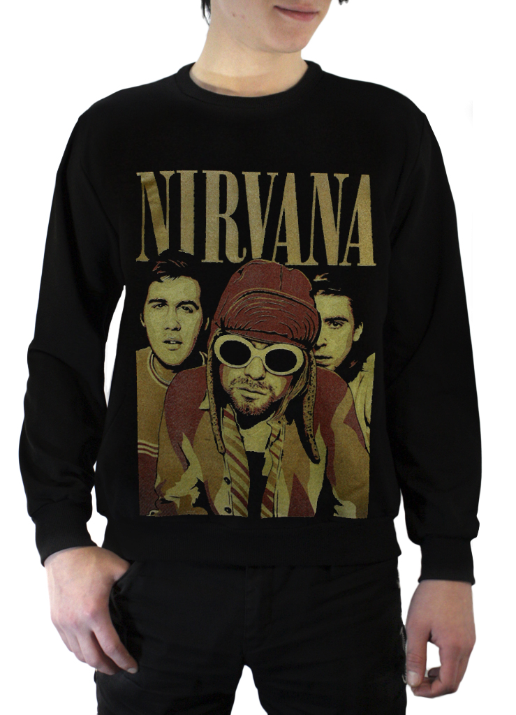 Свитшот RockMerch Nirvana мужской - фото 4 - rockbunker.ru