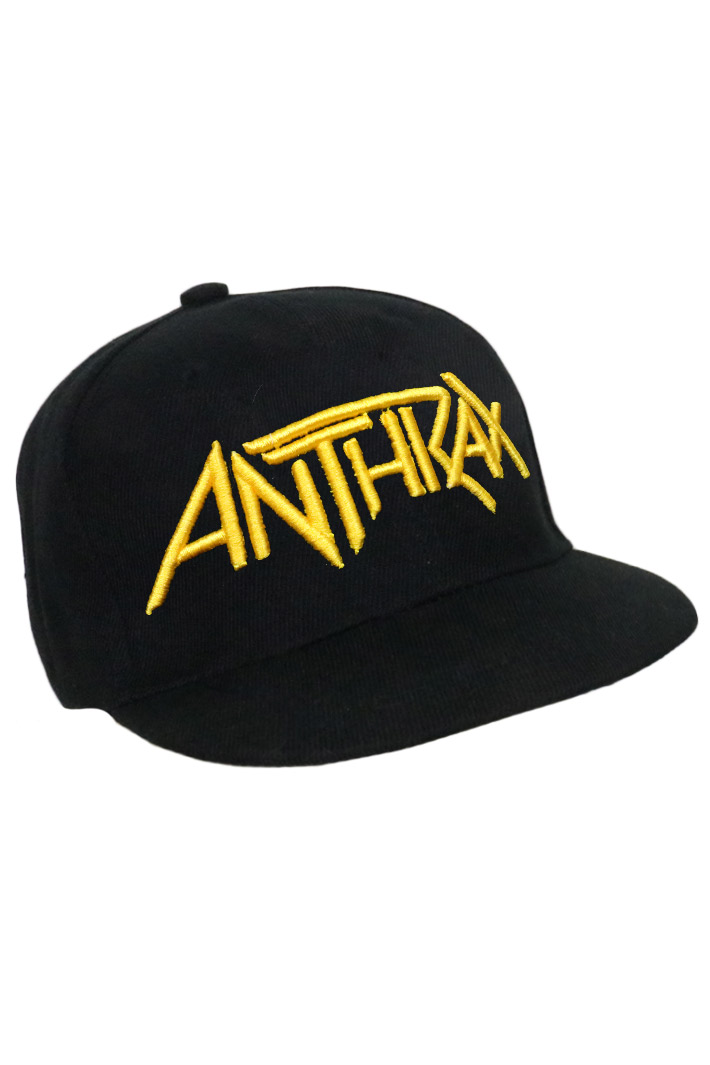Бейсболка снэпбэк  с 3D вышивкой Anthrax - фото 1 - rockbunker.ru