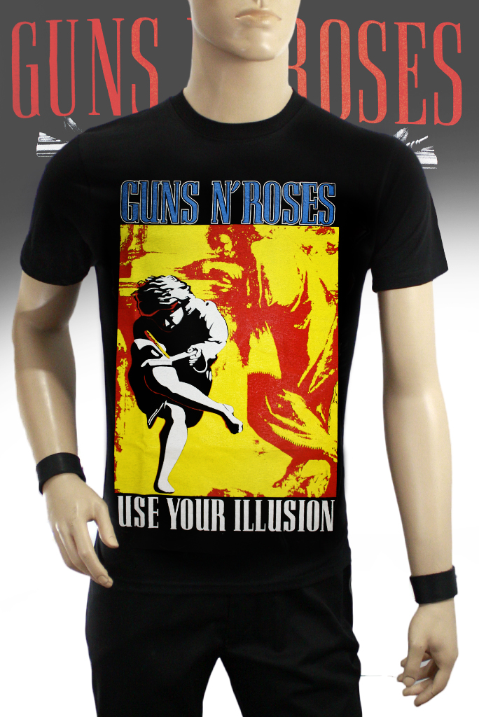 Футболка Hot Rock Guns n Roses Use Your Illusions - фото 1 - rockbunker.ru