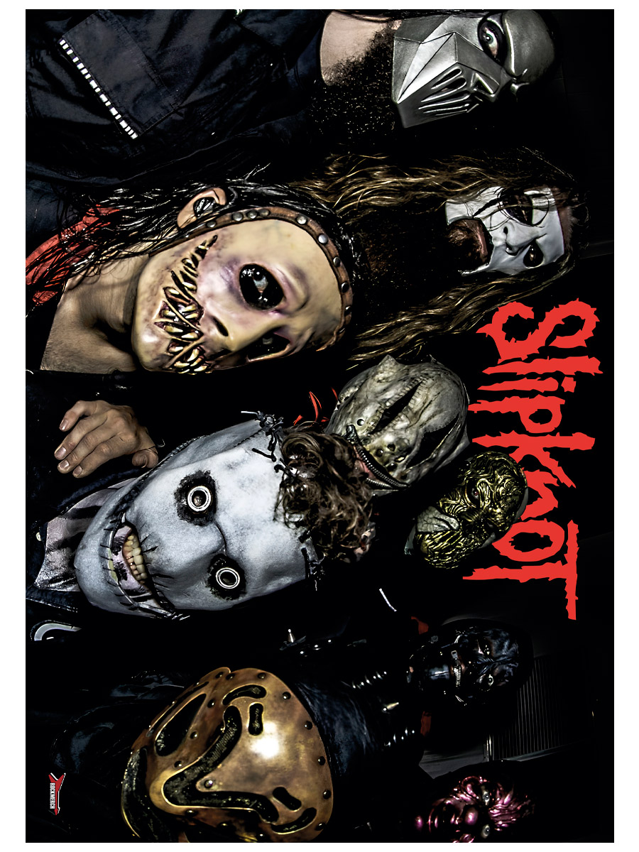 Плакат самоклеющийся на стену Slipknot - фото 1 - rockbunker.ru