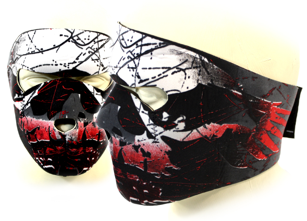 Байкерская маска череп в проволоке на все лицо - фото 3 - rockbunker.ru