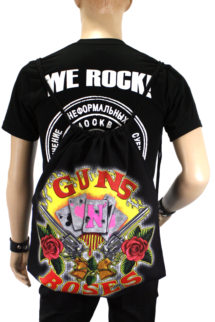 Мешок заплечный Guns n Roses - фото 1 - rockbunker.ru