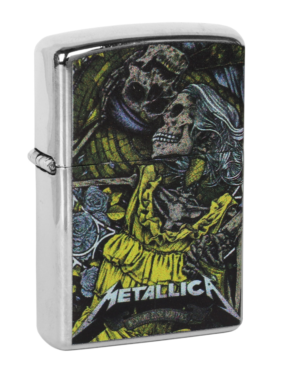 Зажигалка RockMerch с принтом Metallica - фото 1 - rockbunker.ru