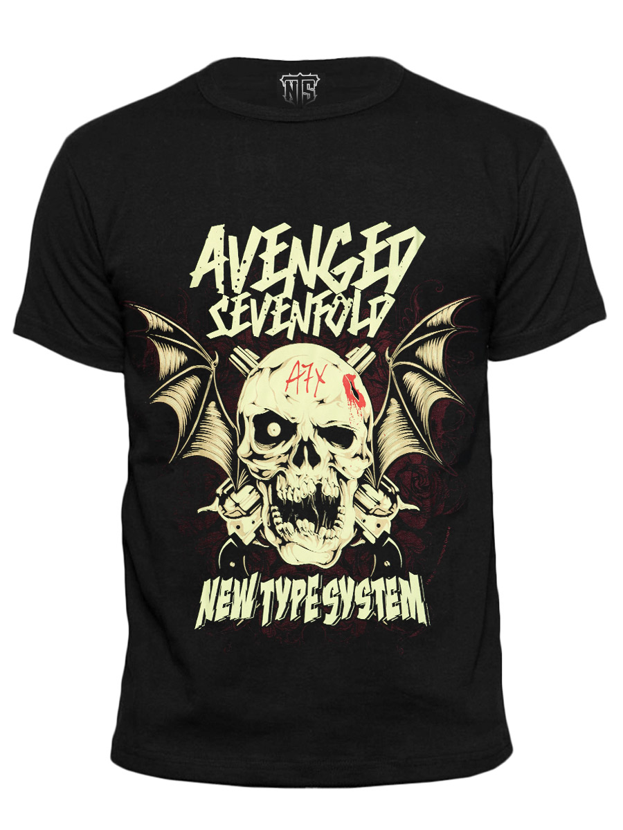 Футболка New Type System Avenged Sevenfold A7X - фото 1 - rockbunker.ru
