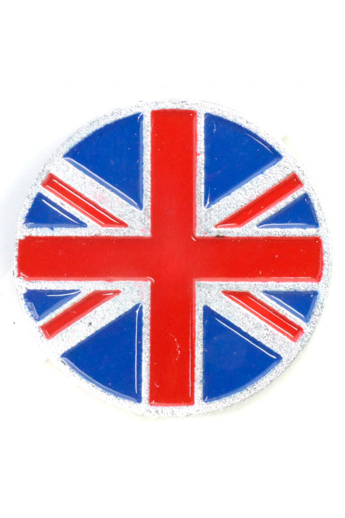 Значок алюминиевый Британский флаг - фото 1 - rockbunker.ru
