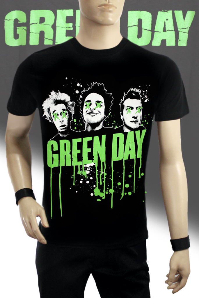 Футболка Hot Rock Green Day - фото 1 - rockbunker.ru