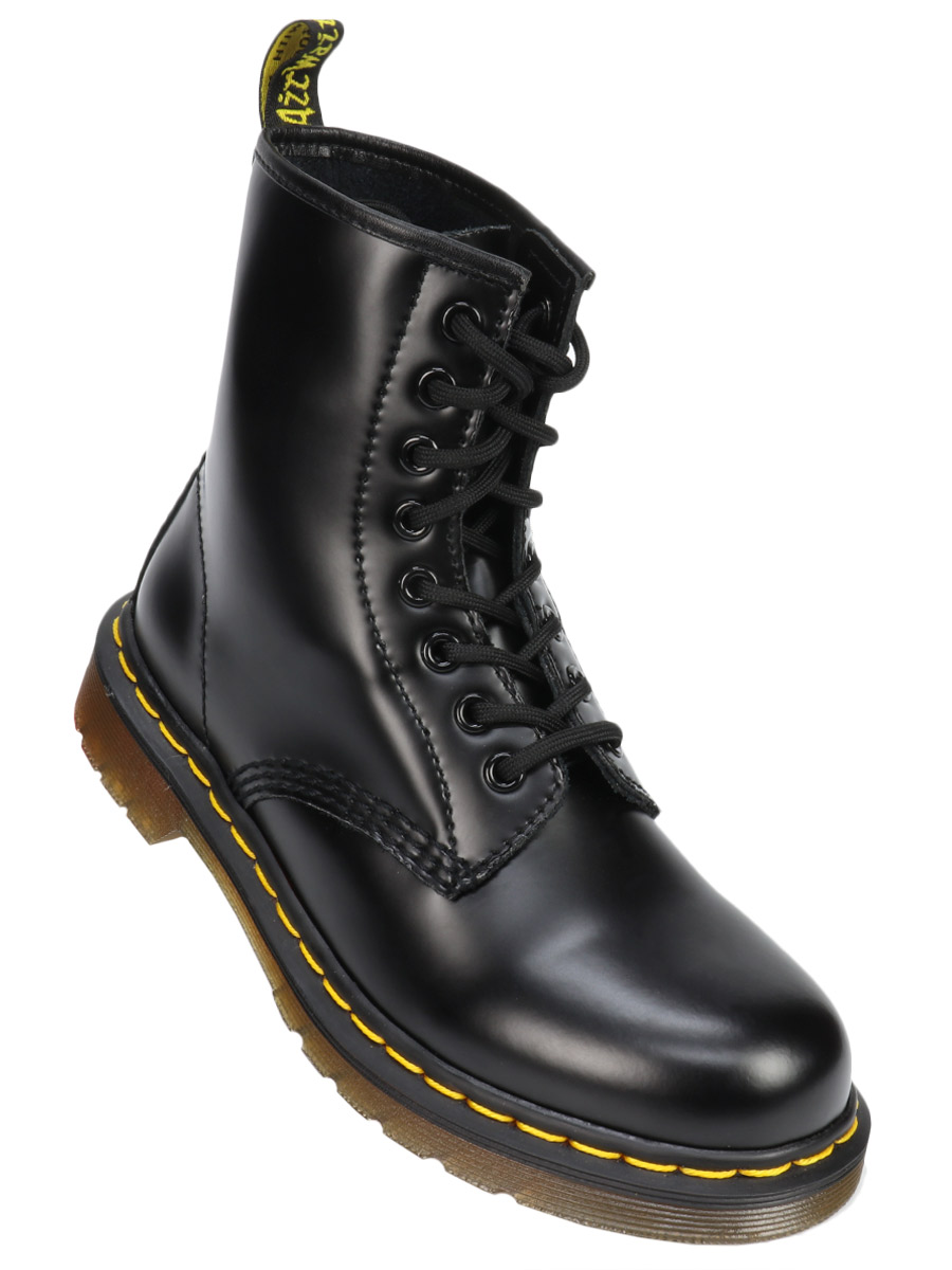 Ботинки Dr Martens 8 блоков черные - фото 1 - rockbunker.ru