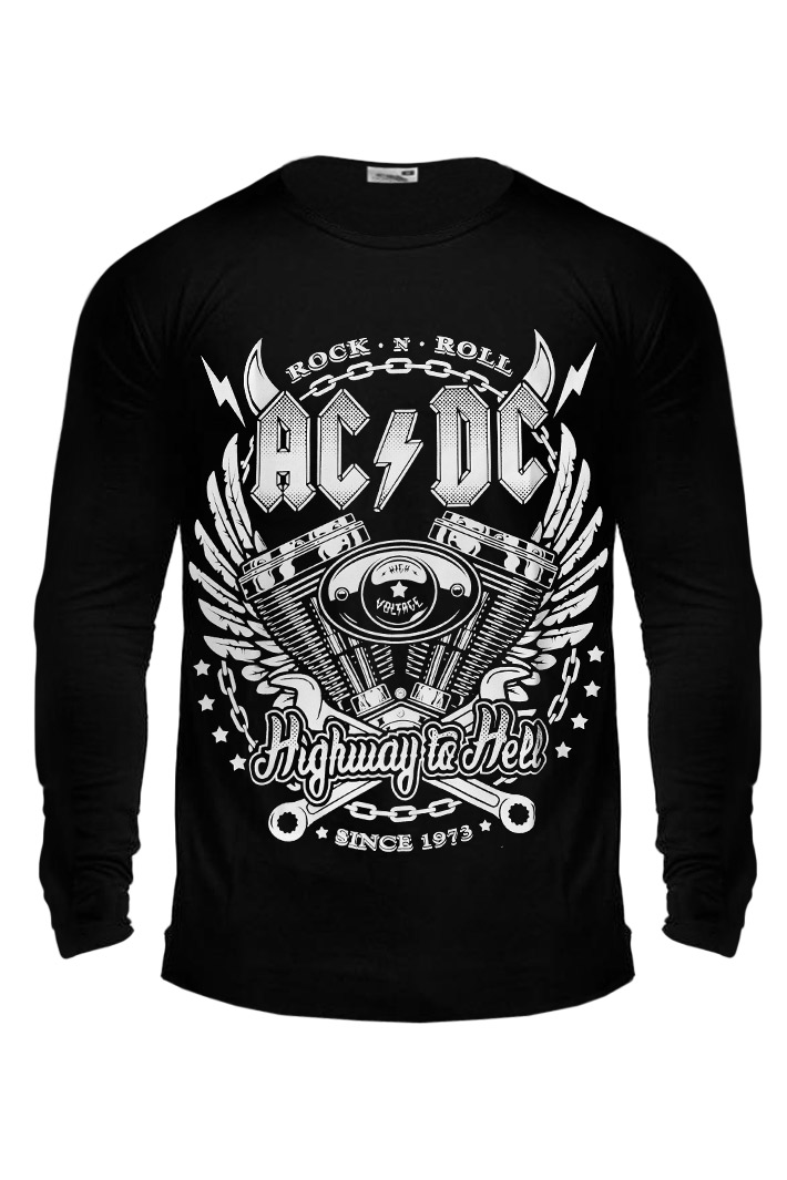Лонгслив AC DC - фото 1 - rockbunker.ru